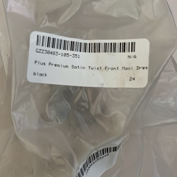 Boohoo Plus Size Satin Twist Front Maxi Dress - Picture 5 of 5